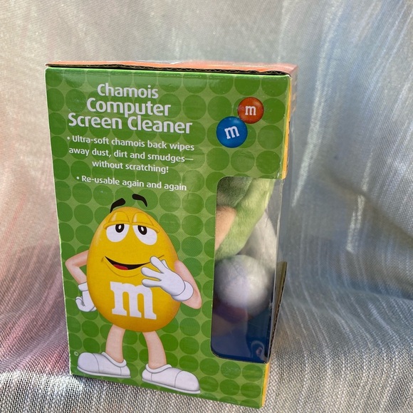 NIB M&M’s GREEN Plush Chamois Computer Screen Cleaner Soft Unique - Picture 4 of 5